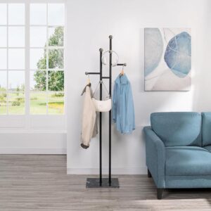 Black Coat Rack With Marble Base