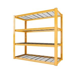 Orange Industrial Metal Adjustable Storage Rack