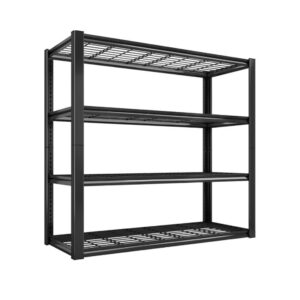 Black Industrial Metal Adjustable Storage Rack