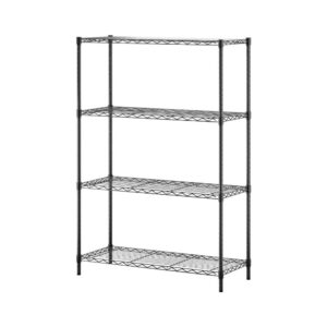 Black Heavy-Duty Metal Wire Storage Shelves